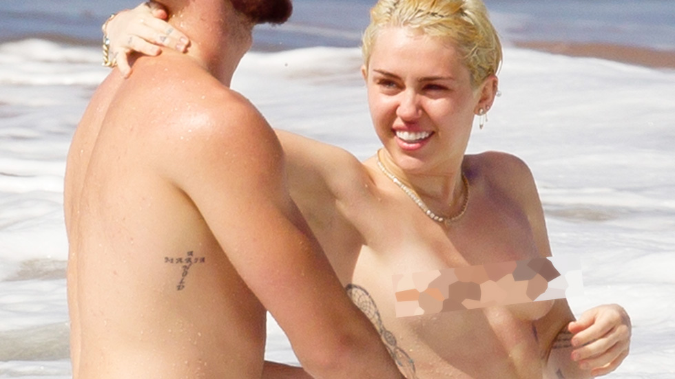 Miley Cyrus sempre gera polêmica fazendo topless