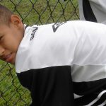 Neymar treinando na base do Santos